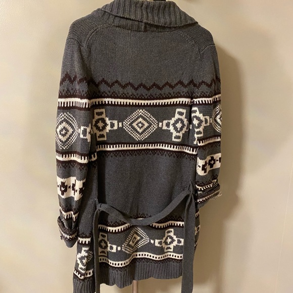 Sweaters - Michael Kors Grey Print Classic Sweater, Cardigan